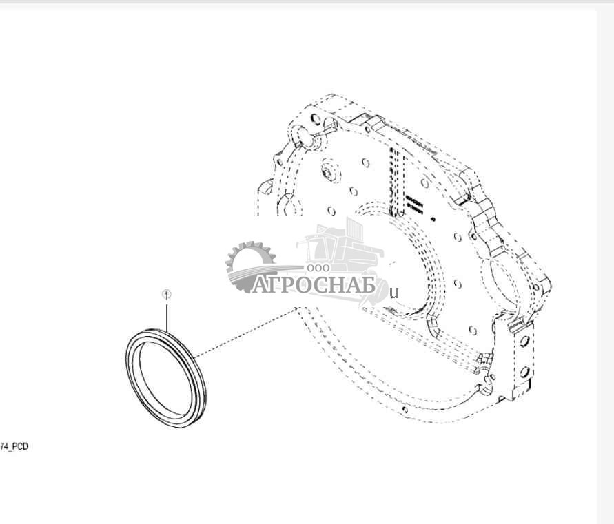 9901 Заднее масляное уплотнение 